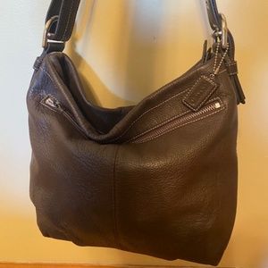 Large Coach hobo bag in chocolate!